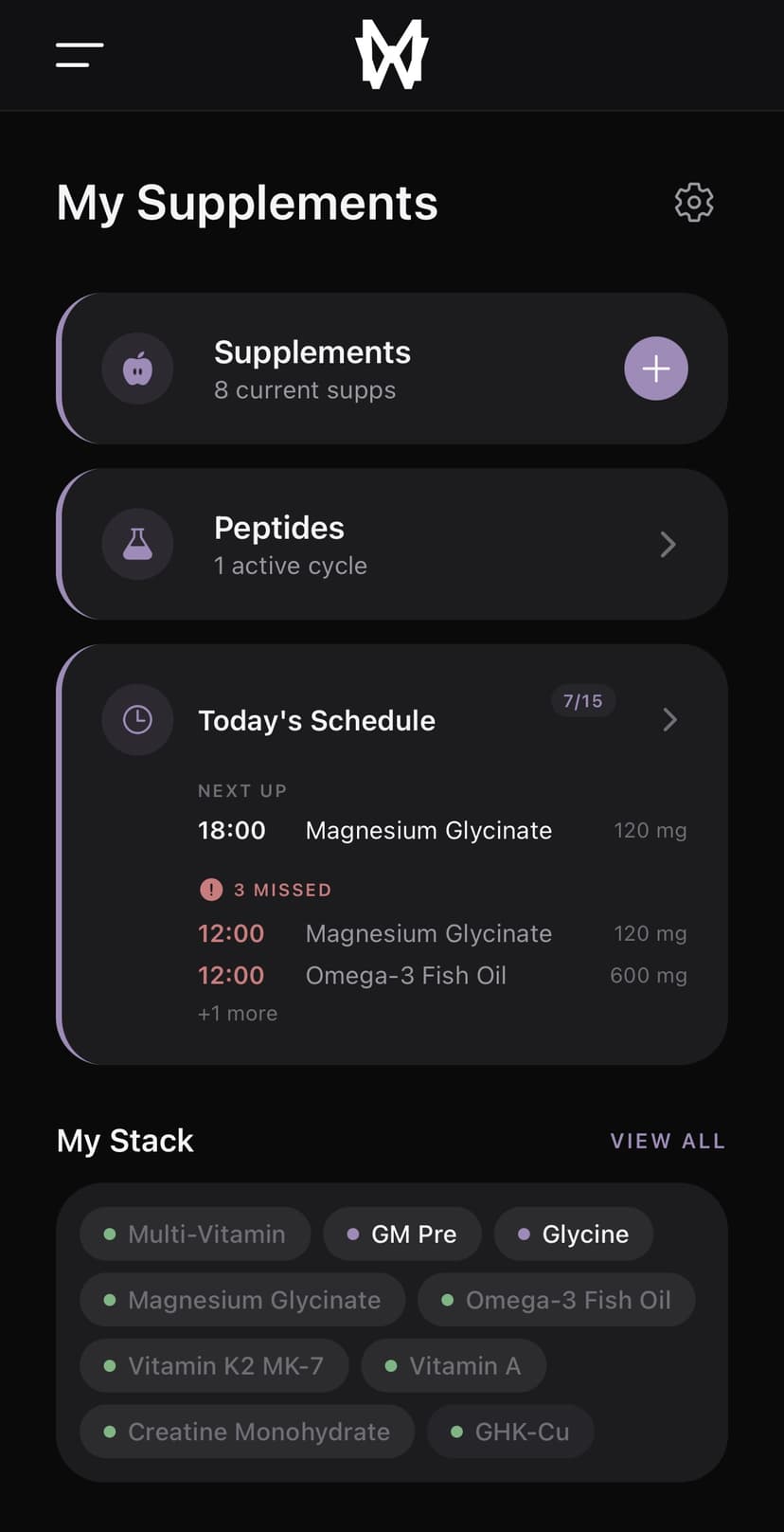Supplements & Peptides